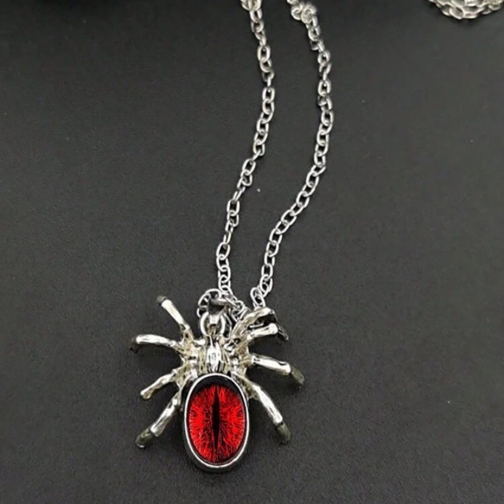 3for$20 1pc Fashionable Personality Spider Pendant Necklace